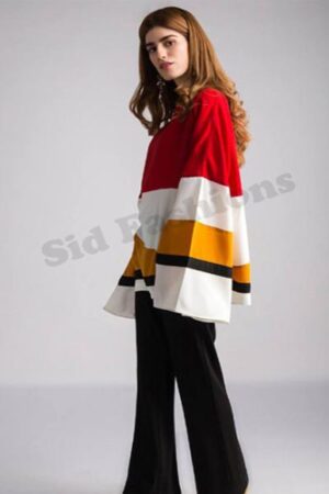 Short Shirts Red with White Mustard & Black – SS-119