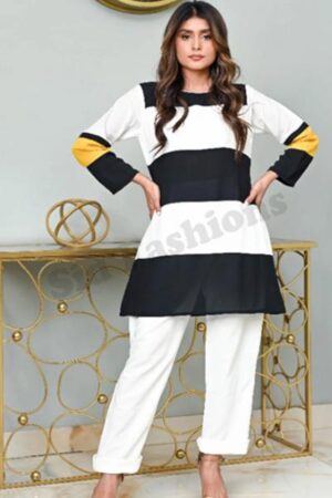 Short Shirts Black White – SS-120